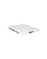ROLINE Rack-Schieberegal - 550 mm tief, Tragfähigkeit 25 kg - RAL 7035, Hellgrau - 1U - 48.3 cm (19")