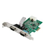 StarTech.com Startech 2 Port Serielle PCI Express RS232 Adapter Karte - Serielle PCIe RS232 Kontroller Karte - PCIe zu Dual Serielle DB9 - 16950 UART - Erweiterungskarte - Windows & Linux (PEX2S953)