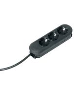 Bachmann 388.172, 5 m, Kunststoff, Schwarz, 3 AC-Ausgänge, 3680 W, 16 A