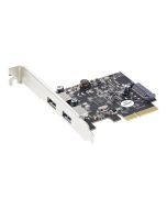 StarTech.com Startech 2-Port USB PCIe Adapter - 10Gbit/s pro Port - USB 3.1/3.2 Gen 2 Typ-A PCI Express 3.0 x2 Host Controller Erweiterungskarte - Add-On Adapterkarte - Full/Low Profile - Windows & Linux (PEXUSB312A3)