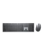 Dell Pro Plus-Tastatur und -Maus – KM7321W - US international (QWERTY), Kabellos, RF Wireless + Bluetooth, Scherenschalter, QWERTY, Grau, Titan, Maus enthalten