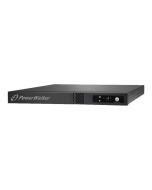 PowerWalker VFI 1000R/1U - USV (Rack - einbaufähig) - 800 Watt - 1000 VA - 7 Ah - RS-232, USB - Ausgangsanschlüsse: 3 - 1U - 48.3 cm (19")