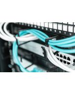 DIGITUS Kabelrangierpanel mit Bürstenleisten für 483 mm (19")-Schränke, 1HE