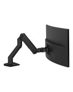 Ergotron HX - Befestigungskit (Gelenkarm, Spannbefestigung für Tisch, Verlängerungsarm, Tischplattenbohrung, Pivot) - Konstante Krafttechnologie - für LCD-Display / Curved LCD-Display - mattschwarz - Bildschirmgröße: 124.5 cm (up to 49")