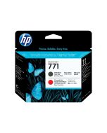 HP 771 - Mattschwarz, Chromatic Red - Druckkopf