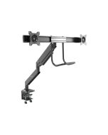 StarTech.com Startech ARMSLMBARDUO Monitorhalterung (dual Monitor, Synchronisierte Höhenverstellung, Tischklemme, VESA) - Befestigungskit - einstellbarer Arm - für 2 Monitore - stabiler Stahl - Schwarz - Bildschirmgröße: 43.2-81.3 cm (17"-32")
