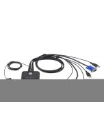 ATEN CS22U, 2048 x 1536 Pixel, QXGA, 0,14 W, Schwarz