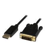 StarTech.com StarTech 90cm Aktives DisplayPort auf DVI Kabel - Stecker/Stecker - DP zu DVI Adapter/ Konverter - 1920x1200 / 1080p - Schwarz - DisplayPort-Kabel - DisplayPort (M)