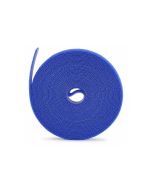 StarTech.com Startech - Kabelbinderrolle - Klettverschluss, 0,5" breit, zuschneidbar, wiederverwendbar. Klebeband. verstellbar - 4.6 m - Blau (Packung mit 4)