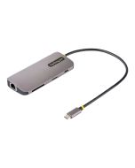 StarTech.com USB C Multiport Adapter, 4K 60Hz HDMI Anschluss, 5Gbit/s USB-A Hub, USB C auf HDMI,  100W PD, GbE, SD/MicroSD, 30cm Kabel, Reiseadapter, Thunderbolt 3 Dockingstation (115B-USBC-MULTIPORT)
