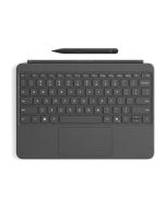 Microsoft Surface Pro Keyboard - 12-inch - Tastatur - mit Touchpad, Beschleunigungsmesser - hinterleuchtet - magnetische Dockingstation - QWERTZ - Deutsch - Slate - 70 % Verpackung aus recyceltem Papier - mit Slim Pen - für Surface Pro for Business (12-in