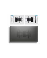 StarTech.com Befestigungskit (Wandmontage, 2 vertikale Haltebügel) - neigbar - für Flachbildschirm - flaches Profil, VESA 600x400, 45 kg - Aluminium, Stahl - Schwarz, Silber - Bildschirmgröße: 81.3-165.1 cm (32"-65")