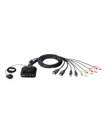ATEN CS22H - KVM-/Audio-/USB-Switch - 2 x KVM/Audio/USB