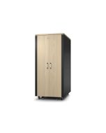 APC NetShelter - Schrank - schallisoliert - Wechselstrom 230 V - Ahorn - 32U - 48.3 cm (19")