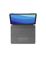 Logitech Combo Touch - Tastatur und Foliohülle - mit Trackpad - hintergrundbeleuchtet - Apple Smart connector - QWERTY - GB - Oxford Gray - für Apple 12.9-inch iPad Pro (5. Generation)