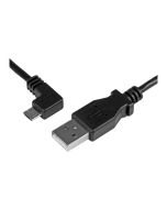 StarTech.com StarTech Micro USB Lade/Sync-Kabel - St/St - Micro USB linksgewinkelt - 1m - USB auf Micro USB Ladekabel - USB-Kabel - Micro-USB Typ B (M)