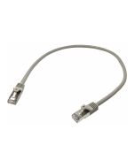 StarTech.com Startech 50cm CAT6 Ethernet Cable, 10 Gigabit Shielded Snagless RJ45 100W PoE Patch Cord, CAT 6 10GbE SFTP Network Cable w/Strain Relief, Grey, Wiring is UL Certified/TIA - Category 6 - 26AWG (N6SPAT50CMGR)