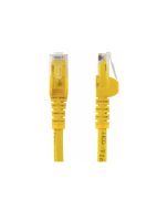 StarTech.com 1m CAT6 Ethernet Cable, 10 Gigabit Snagless RJ45 650MHz 100W PoE Patch Cord, CAT 6 10GbE UTP Network Cable w/Strain Relief, Yellow, Wiring is UL Certified/TIA - Category 6 - 24AWG (N6PATC1MYL)