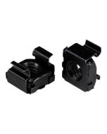 StarTech.com Startech M5 Käfigmuttern - 50er Pack, Schwarz - M5 Muttern für Server Racks und Serverschränke - Käfigmuttern - Schwarz (Packung mit 50)