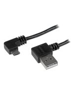 StarTech.com StarTech Micro USB Kabel mit rechts gewinkelten Anschlüssen - Stecker/Stecker - 1m - USB A zu Micro B Anschlusskabel - USB-Kabel - Micro-USB Typ B (M)