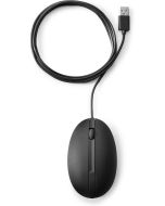 HP 320M-Maus für Desktop-PC, kabelgebunden, Beidhändig, Optisch, USB Typ-A, 1000 DPI, Schwarz