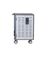 Ergotron Zip40 - Wagen (charge and management) - für 40 Tablets / Notebooks - verriegelbar - Stahl - Grau, weiß - Bildschirmgröße: bis zu 39,6 cm (bis zu 15,6 Zoll)