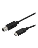 StarTech.com StarTech USB C to USB B Printer Cable - 1.6 ft / 0.5m - USB C Printer Cable - USB C to USB B Cable - USB Type C to Type B (USB2CB50CM)