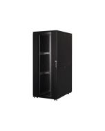 DIGITUS Professional Unique DN-19 SRV-42U-8/12B - Schrank Netzwerkschrank - Schwarz, RAL 9005 - 42HE - 48.3 cm (19")