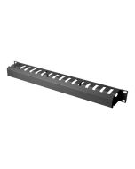 DIGITUS Kabelführungspanel mit abnehmbarer Blende für 483 mm (19)-Schränke, 1HE