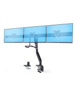 StarTech.com Monitortischhalterung für 3 Monitore 27", VESA 75x75/100x100 - Befestigungskit - einstellbarer Arm - für 3 LCD-Anzeigen - Dreifach-Monitorhalterung - Kunststoff, Aluminium, Stahl - Schwarz - Bildschirmgröße: 43.2-68.6 cm (17"-27")