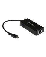StarTech.com Startech USB-C to Ethernet Gigabit Adapter - Thunderbolt 3 Compatible - USB Type C Network Adapter - USB C Ethernet Adapter (US1GC301AU)