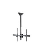 StarTech.com Startech Flachbildfernseher Deckenhalterung - Vollbeweglich - Heavy Duty Stahl - Decken TV VESA Halterung für 32 bis 75 Zoll - Halterung - für Flachbildschirm - stabiler Stahl - Schwarz - Bildschirmgröße: 94-190.5 cm (37"-75")