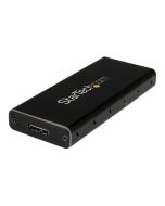 StarTech.com Startech SSD Festplattengehäuse für M.2 Festplatten - USB 3.1 Type C - NGFF - USB C Kabel - USB 3.1 Case auf M2 Adapter - Speichergehäuse - M.2 - SATA 6Gb/s - USB 3.1 (Gen 2)