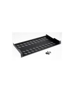 ROLINE Rack - Regal - 250 mm tief, Tragfähigkeit 15 kg - RAL 9005, Jet Black - 1U - 48.3 cm (19")