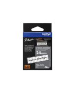 Brother TZe-S151 - Extra starker Klebstoff - schwarz auf durchsichtig - Rolle (2,4 cm x 8 m)