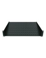 IC Intracom Intellinet 19" Cantilever Shelf, 1U, 2-Point Front Mount, 150mm Depth, Max 25kg, Black, Three Year Warranty - Rack - Regal - Schwarz, RAL 9005 - 1U - 48.3 cm (19")