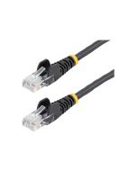 StarTech.com Startech Cat5e Patchkabel mit Snagless RJ45 Anschluss - Netzwerkkabel 5m - Schwarz - Patch-Kabel - RJ-45 (M)