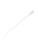 StarTech.com Kabelbinder mit Öse - 100x2 mm, weiß, 100 Stück - Kabelbinder - 10.16 cm - weiß - TAA-konform (Packung mit 100)