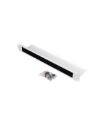 ROLINE Kabeleingangsplatte für Rack - mit Bürstenstreifen - RAL 7035, Hellgrau - 1U - 48.3 cm (19")