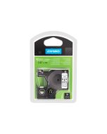 Dymo D1 - Polyester - permanenter Klebstoff - Schwarz auf Weiß - Rolle (1,2 cm x 5,5 m)