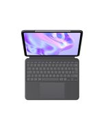 Logitech Combo Touch - Tastatur und Foliohülle - mit Trackpad - hinterleuchtet - Apple Smart connector - QWERTZ - Deutsch - Graphite - für Apple 13-inch iPad Pro (M4)