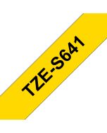 Brother TZe-S641 - Stark klebend - Schwarz auf Gelb - Rolle (1,8 cm x 8 m)