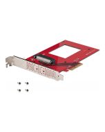 StarTech.com U.3 PCIe Adapterkarte für 2.5" U.3 NVMe SSDs, PCIe 4.0 x4 - Schnittstellenadapter - 2.5" (6.4 cm)