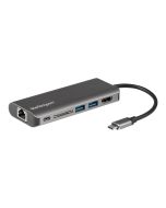 StarTech.com Startech USB-C Multiport Adapter - 2x USB 3.0 / HDMI / SD / Gigabit Ethernet - mit Stromversorgung (USB PD)