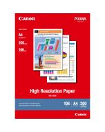 Canon HR-101N Hochauflösendes Papier A4, 200 Blatt, Tintenstrahldrucker, A4 (210x297 mm), 200 Blätter, 106 g/m², Weiß, 200 Blätter