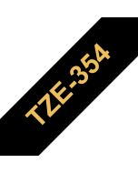 Brother TZE-354, Gold auf Schwarz, TZe, Wärmeübertragung, China, 5 Jahr(e), Brother
