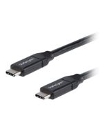StarTech.com StarTech USB-C auf USB-C Kabel mit 5A Power Delivery - St/St - 50cm - USB 2.0 - USB-IF zertifiziert - USB Typ C Kabel - USB-Kabel - USB-C (M)