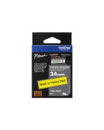 Brother TZe-S651 - Extra starker Klebstoff - Schwarz auf Gelb - Rolle (2,4 cm x 8 m)