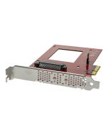 StarTech.com Startech U.2 auf PCIe Adapter für 2,5" U.2 NVMe SSD - SFF 8639 - 4x PCI Express 3.0 - NVMe PCIe Adapter - U.2 PCIe Karte - Schnittstellenadapter - 2.5" (6.4 cm)
