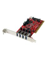 StarTech.com 4 Port USB 3.0 PCI Schnittstellenkarte - PCI SuperSpeed USB 3.0 Controller Karte - 2 x USB3.0 (Buchse)